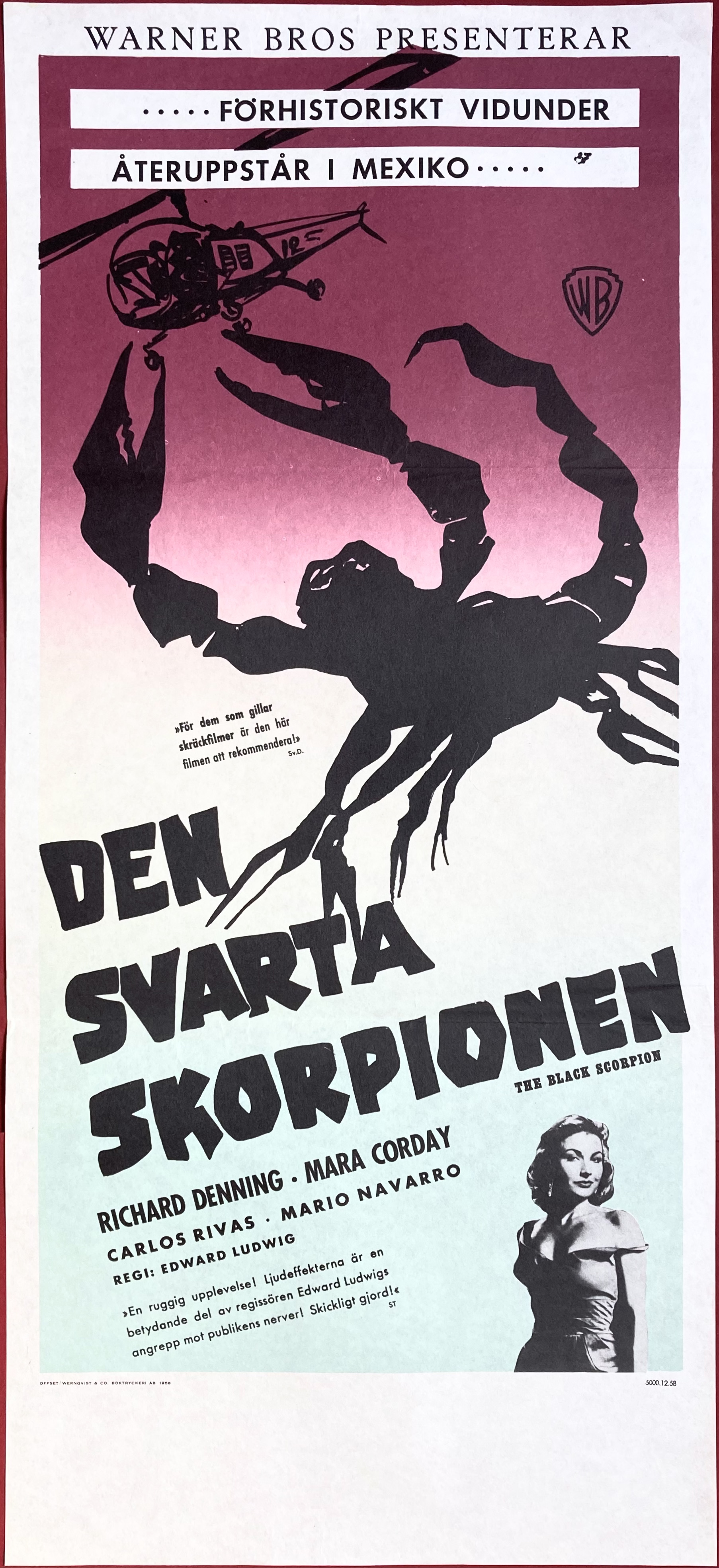 Nostalgipalatset - THE BLACK SCORPION (1957)