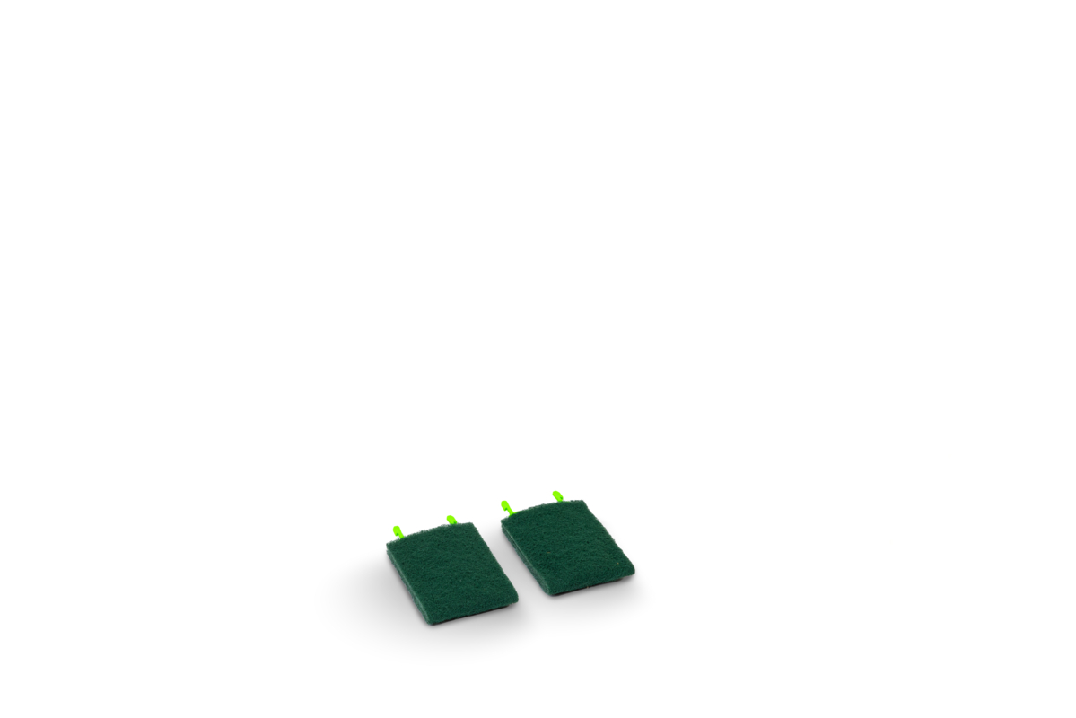 Set med 2 mjuka rengöringspads