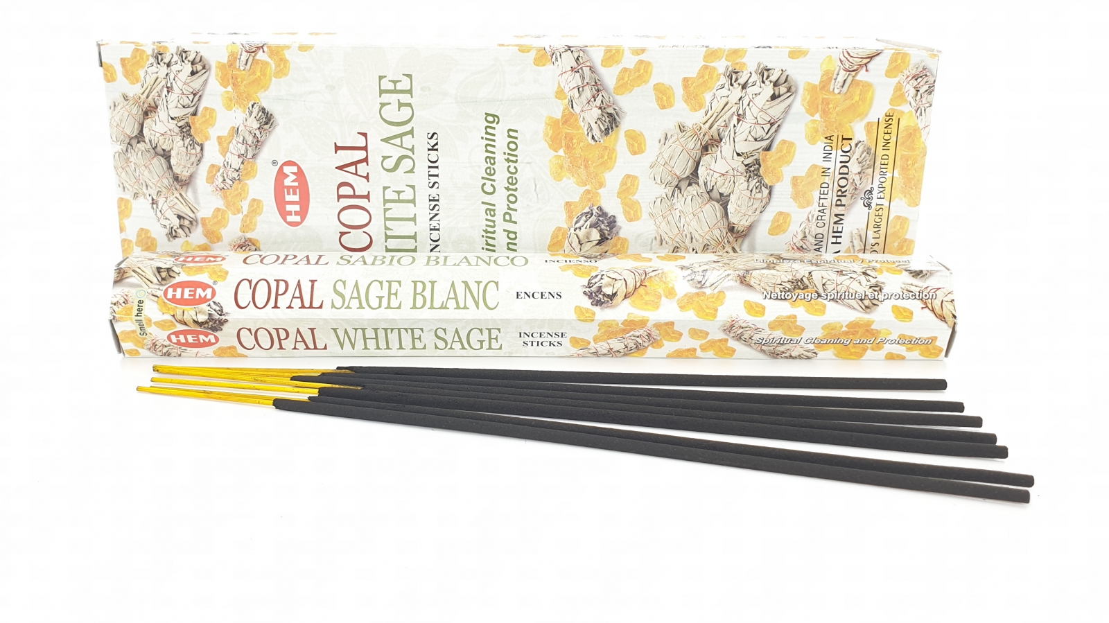Vit Salvia Copal Rökelse - HEM