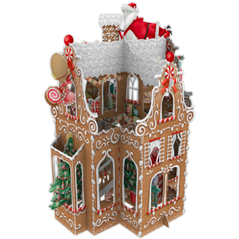 POPUP - JULKORT - PEPPARKAKSHUSET - 4