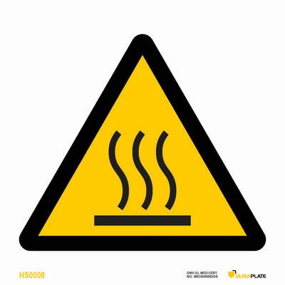 Warning sign (WSS) "Hot surface"