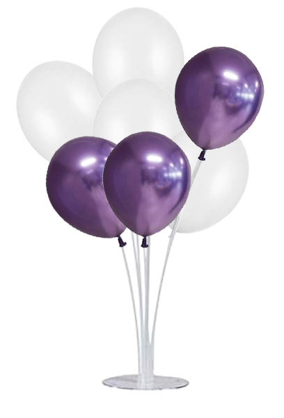Ballongbukett 7-pack Lila 