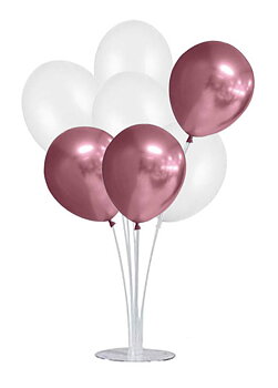 Ballongbukett 7-pack Rosa