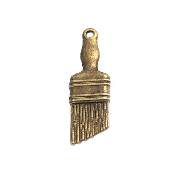 Charm - Bronze Brush