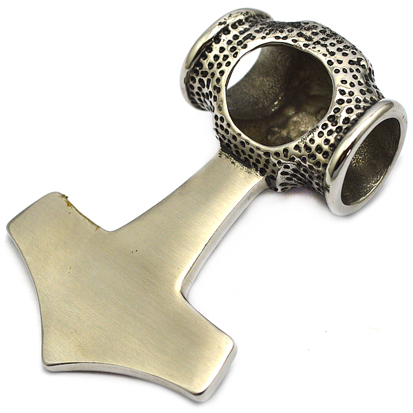 Halskette Thor Hammer Viking De Lux XL Komplett mit King Link. - 4