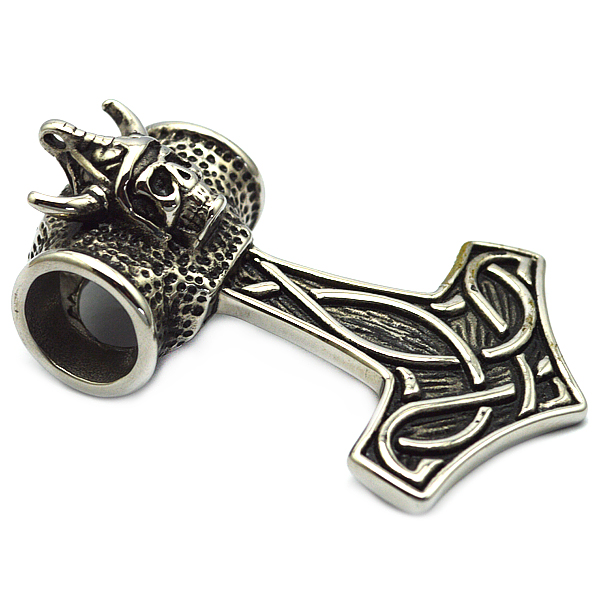 Halskette Thor Hammer Viking De Lux XL Komplett mit King Link. - 3