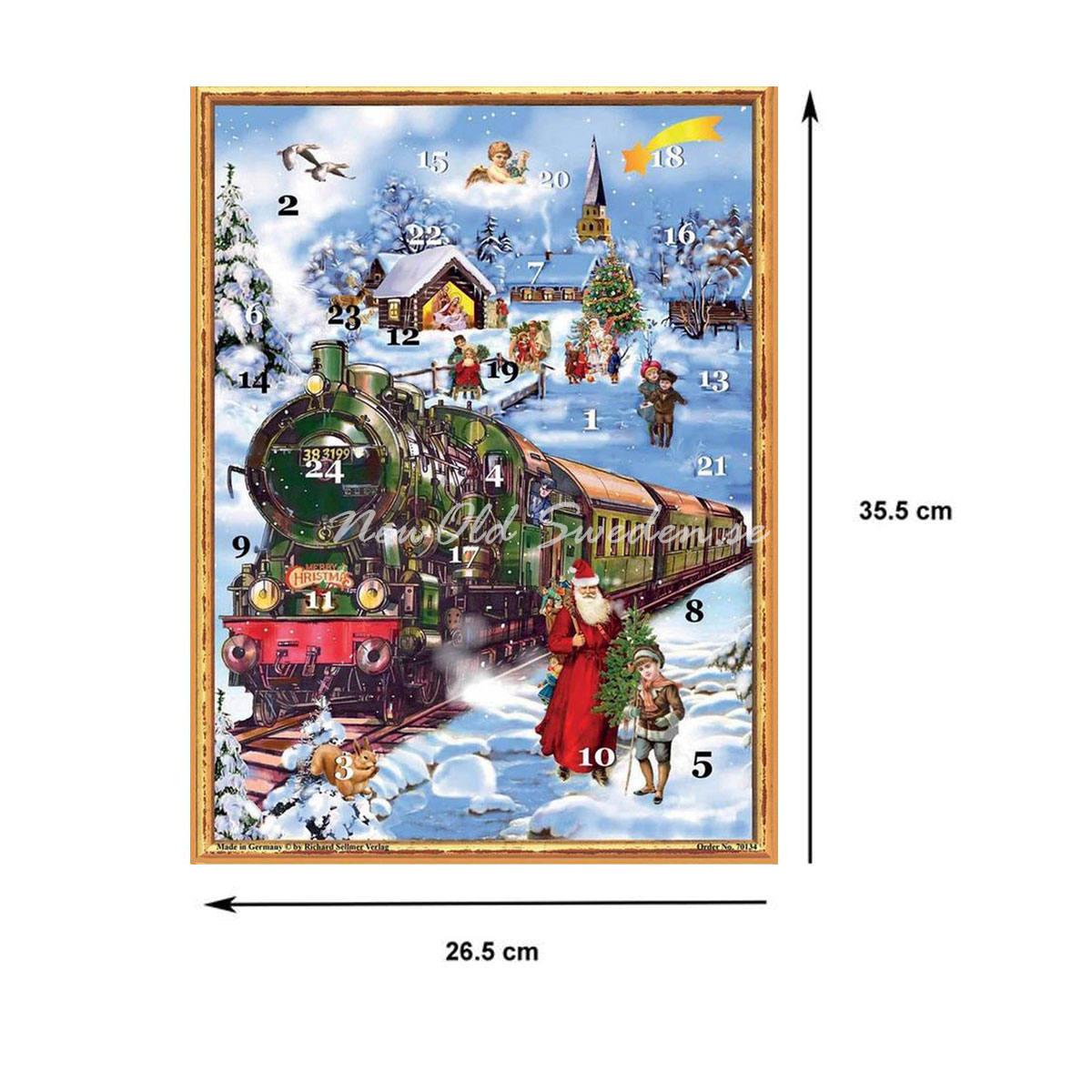 TRAIN IN THE SNOW - VICTORIAN ADVENT CALENDAR - Adventskalender - 3