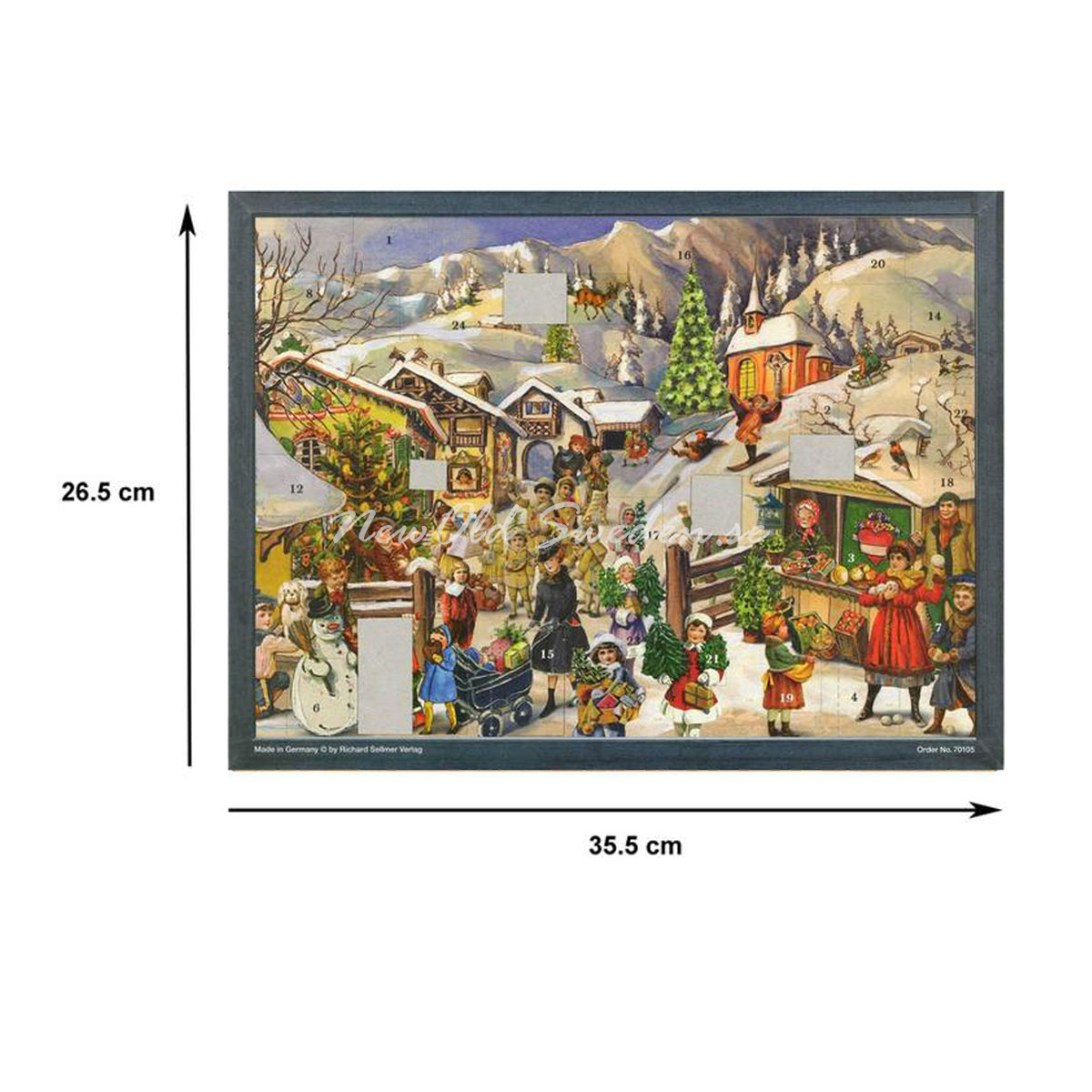 MOUNTAIN VILLAGE IN SNOW - VICTORIAN ADVENT CALENDAR - Adventskalender - 4