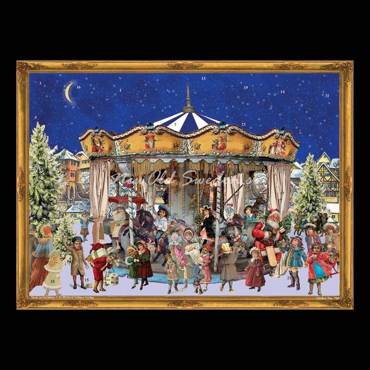 CHRISTMAS CAROUSEL - VICTORIAN ADVENT CALENDAR - Adventskalender