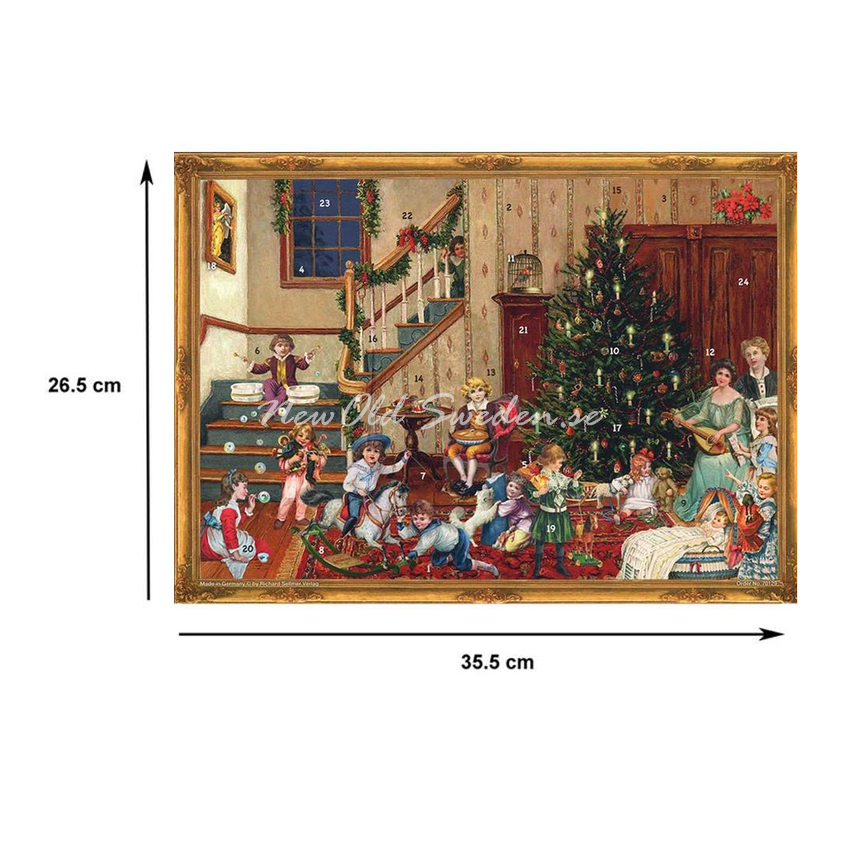 CHRISTMAS EVE VICTORIAN ADVENT CALENDAR NEWOLDSWEDEN.se