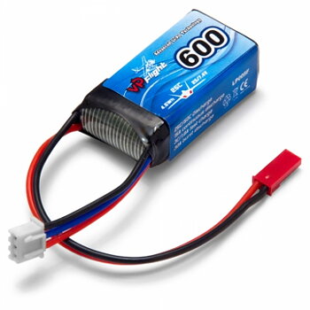 Li-Po Batteri 2S 7,4V 600mAh 25C JST-RCY (BEC)