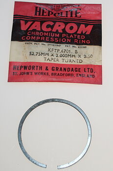 Männänrengas 52,75x2,00 mm NOS Hepolite Ringdjup 2,500 Crome
