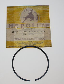 Männänrengas 56,50x2,00 mm (55+.060 x2 mm) NOS Hepolite