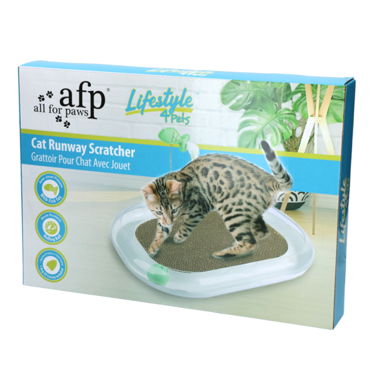AFP Runway Scratcher Rubbelbrett mit Spielzeug