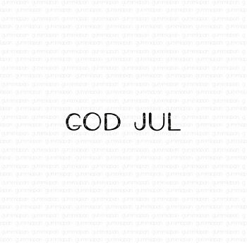 Gummiapan stämpel - God Jul 0712