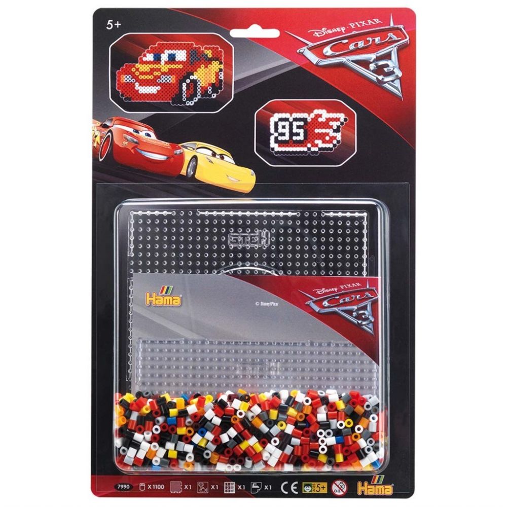 Hama Midi Pärlset Disney Cars 3, 1100 pcs - Hama