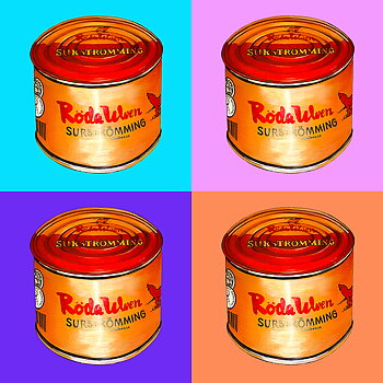 Surströmming inspirerad av Andy Warhol