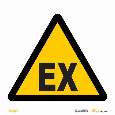 Warning sign (WSS) "Explosive atmosphere warning"