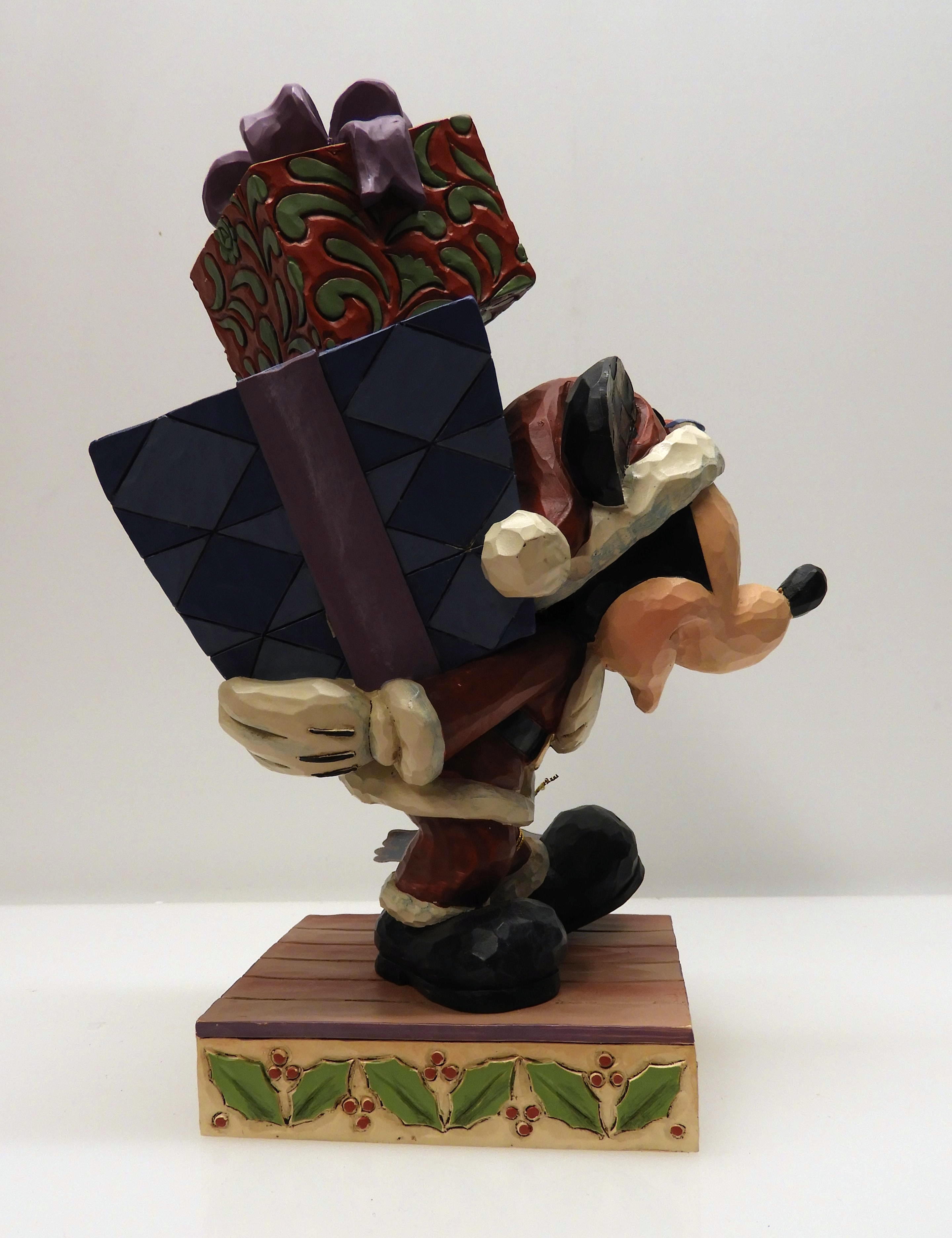Disney Musse Pigg Mickeyn Carrying Gifts Jim Shore - 5