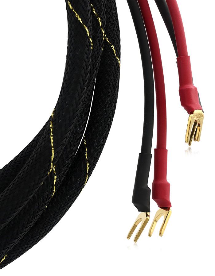 AAC e2.2 Cryo Speaker Cable Pair Gold Spade - 4
