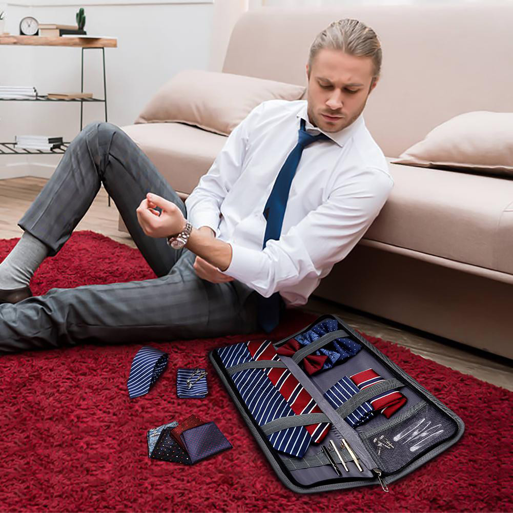 Reseetui för slips i tyg - 2