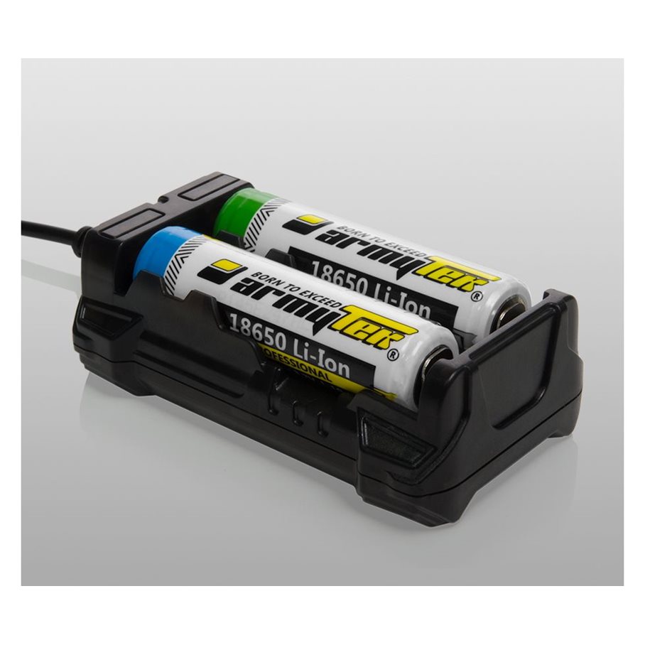 Läs mer om ArmyTek Paket C2 PRO Laddare + 2st Batteri 3500mAh