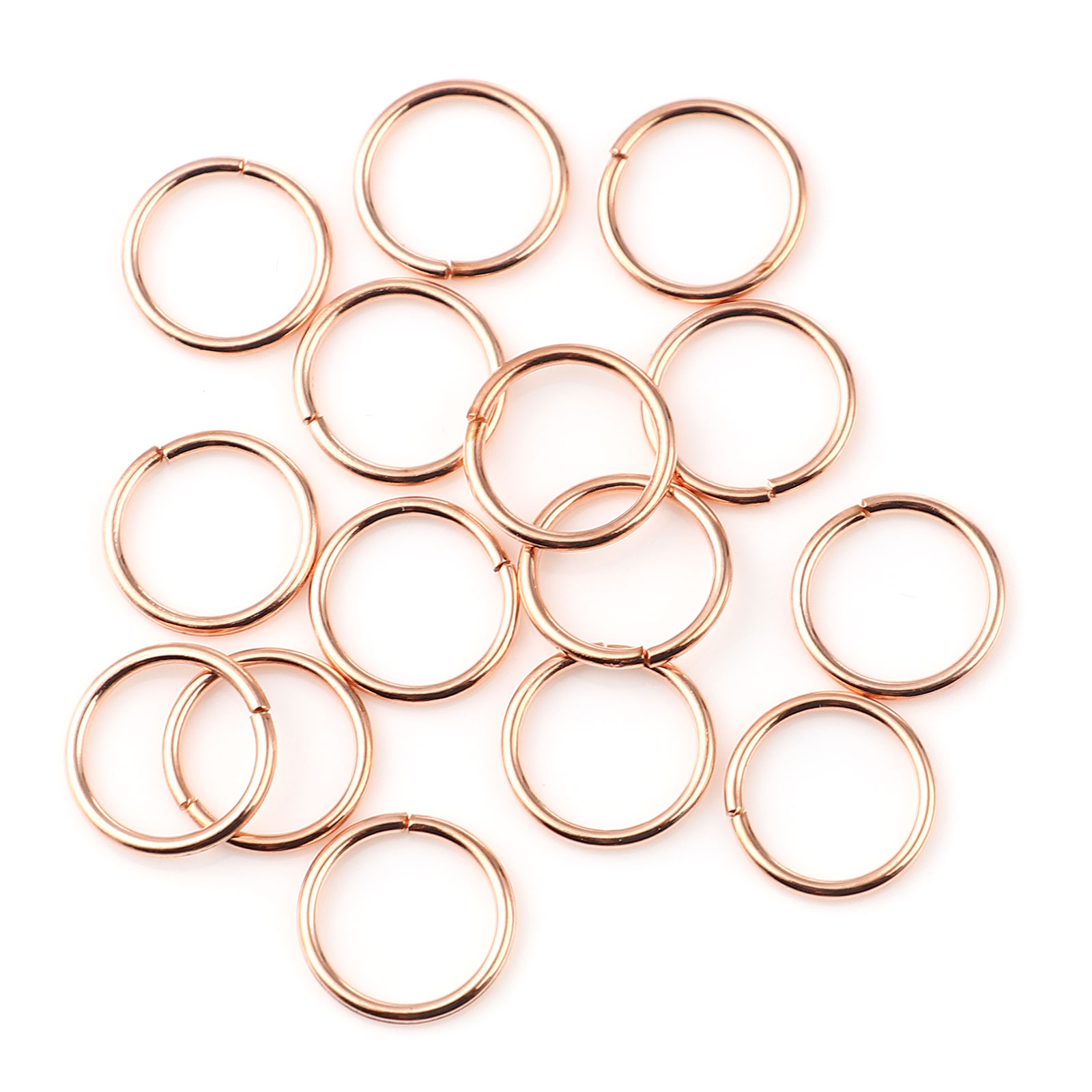 Jumprings,  dark Roségold, 6mm, 50pcs