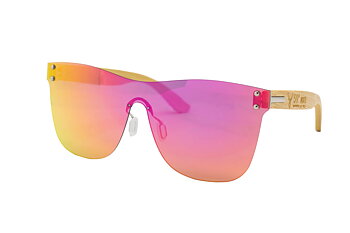 59°North Wheels frameless shades hot pink/yellow