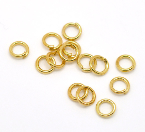 Jumprings, gold, 5mm - 2