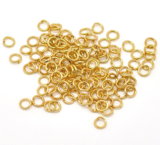 Jumprings, gold, 5mm