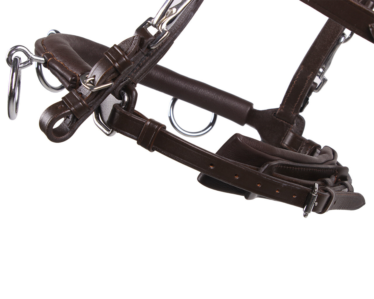 Riding cavesson QHP, brown - 4