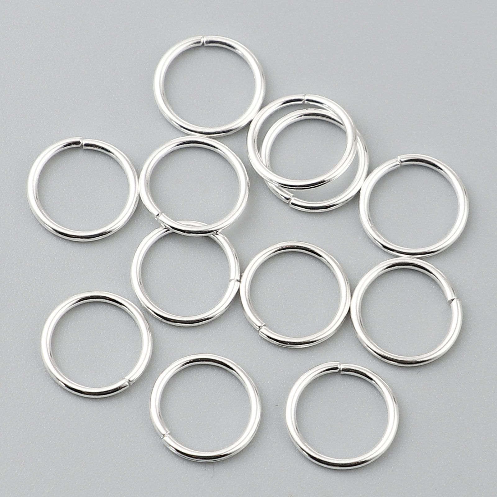 Jumprings, 4mm silver
