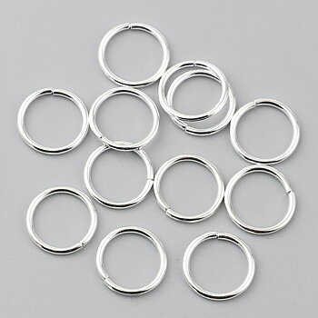 Jumprings, 4mm silver