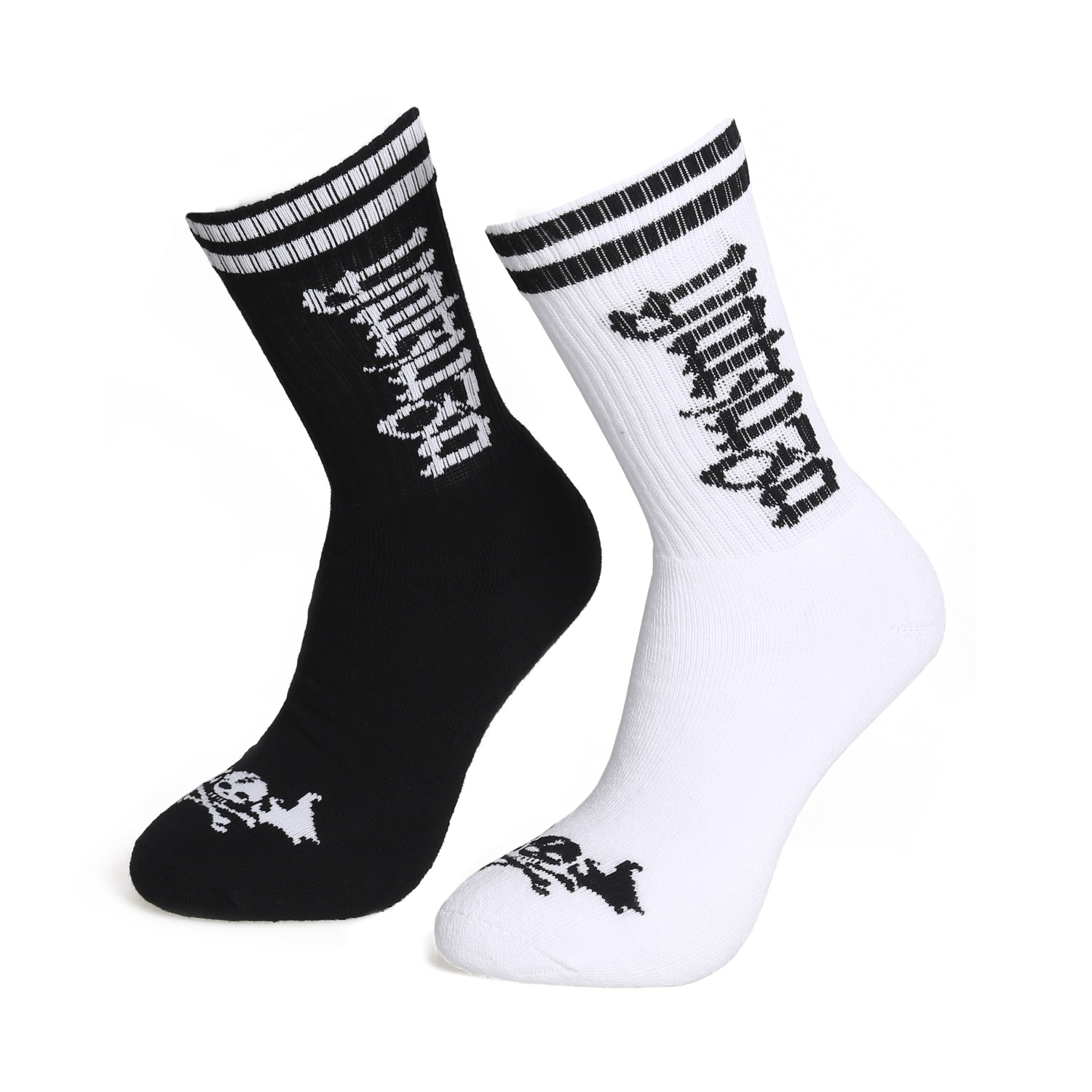 Urban Sockx Double Pack, black/white