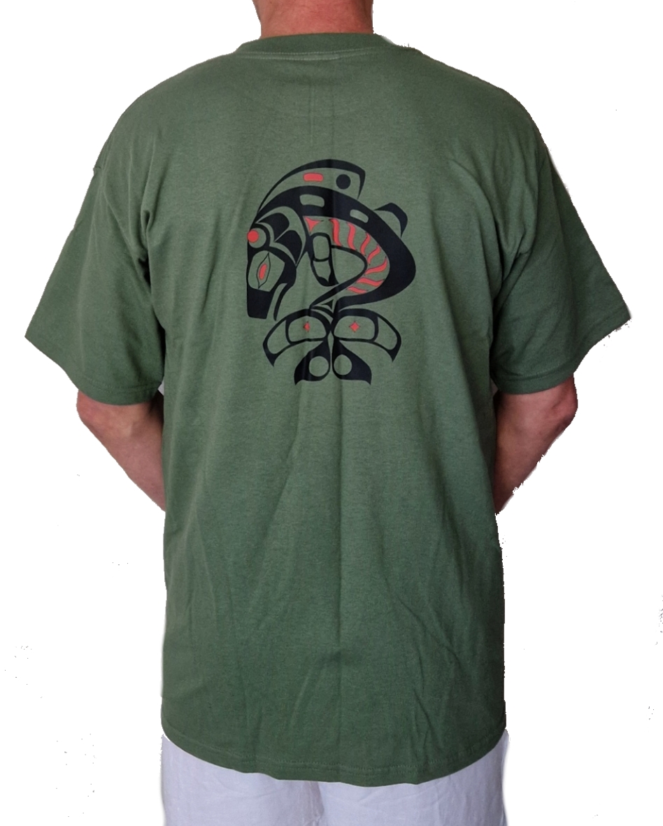 Pacific Nordväst Nativ Lax  T-shirt - 2