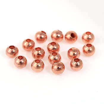 Metal beads, Rose  3mm