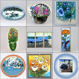 Heljä Liukko-Sundström (Finnair 1995) Octagon Wall Plaque Winter 15 cm