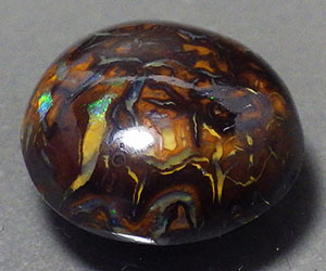 Piedra preciosa de ópalo de canto rodado natural genuino, grande, de 8,18 quilates - 2