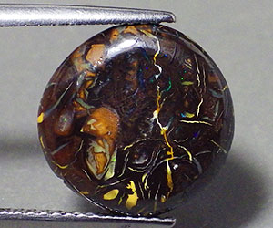 Piedra preciosa de ópalo de canto rodado natural genuino, grande, de 8,18 quilates - 3