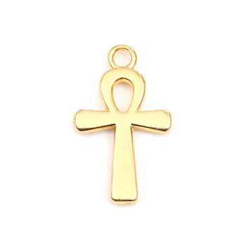 Berlock - Kors, Guld Ankh