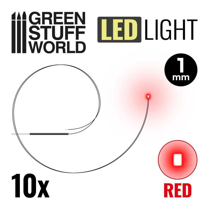 Green Stuff World: Red LED Lights - 1mm