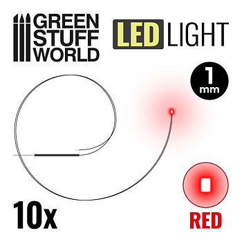 Green Stuff World: Red LED Lights - 1mm