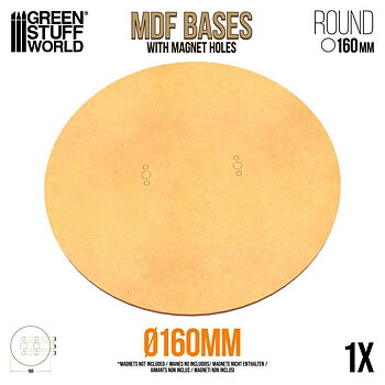 Green Stuff World: MDF Bases - Round 160mm (1)