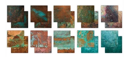 Patina, 12x12" block, Essential Craft Papers,  Craft Consortium  - 3