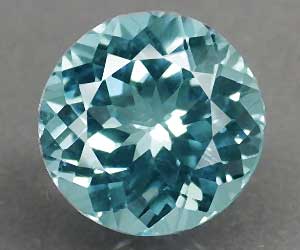 Apatito azul de Paraiba de 4,12 quilates, redondo, grande, de lujo, de 10 mm, con brillo superior natural
