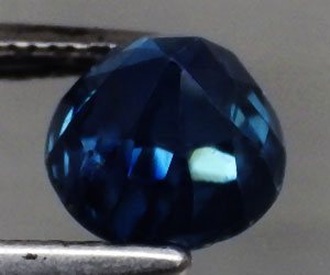 Lujoso zafiro azul natural redondo de 5,4 mm de 0,94 ct - 2
