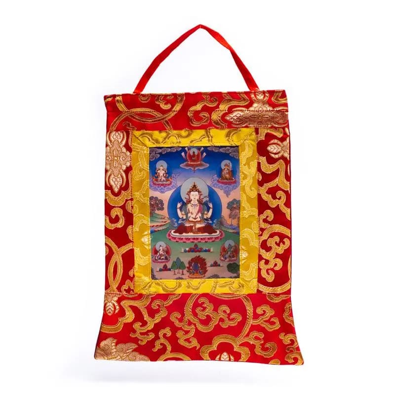 Chenrezig thangka   - 29cm