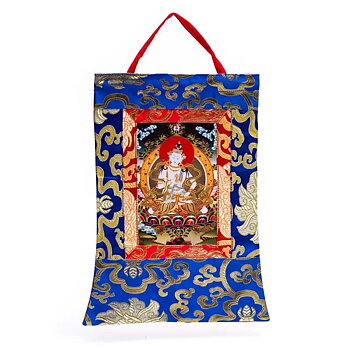 Vajrasattva thangka  - 29cm