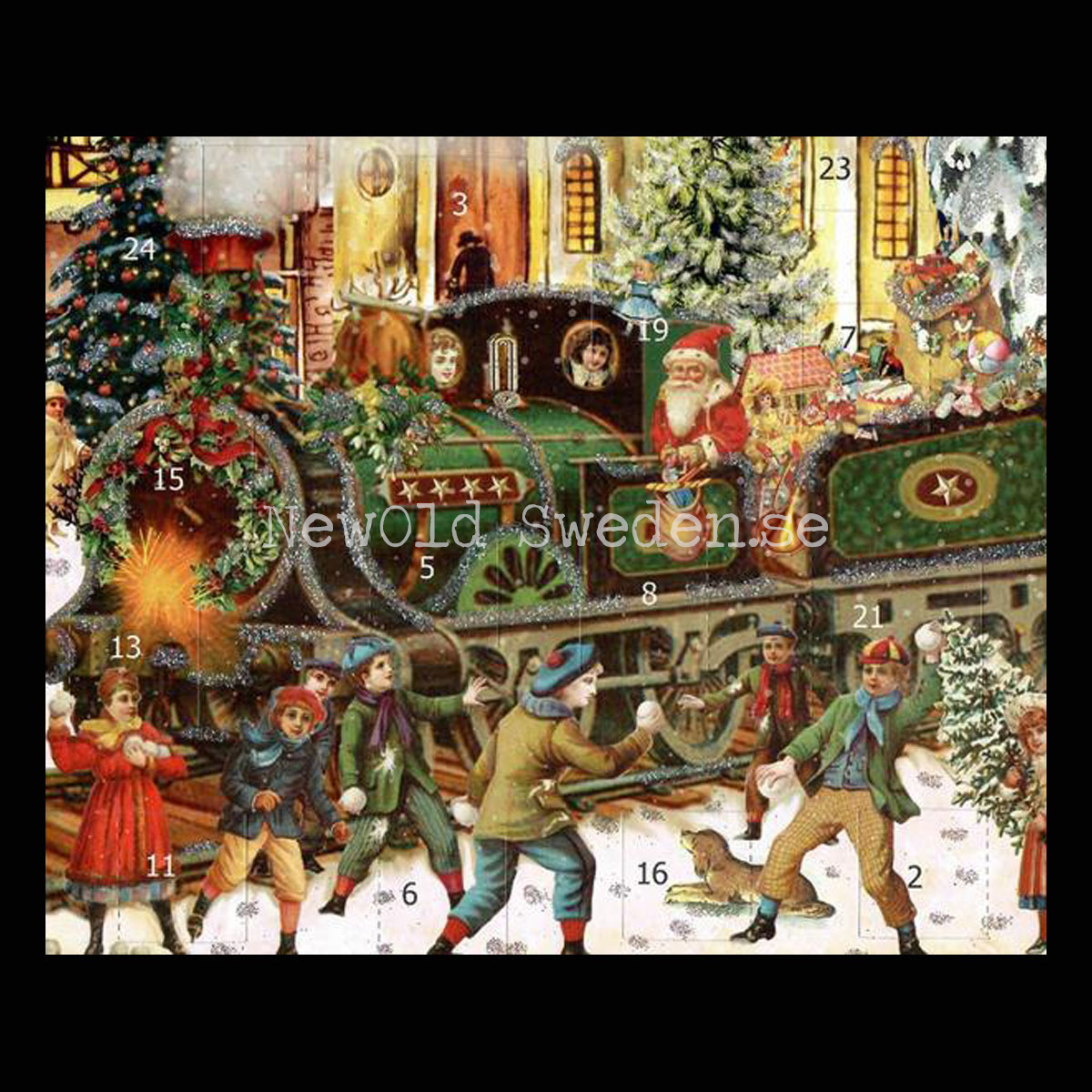 CHRISTMAS TRAIN - VICTORIAN ADVENT CALENDAR - Adventskalender - 3