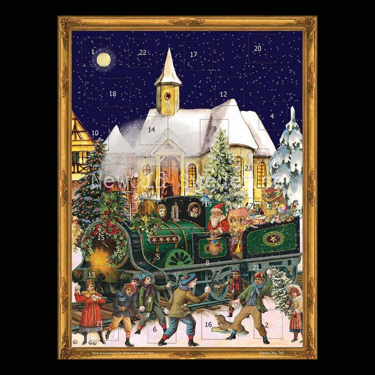 CHRISTMAS TRAIN - VICTORIAN ADVENT CALENDAR - Adventskalender